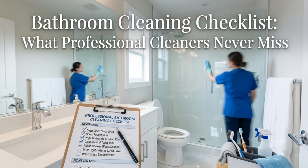 Bathroom cleaning checklist and professional bathroom cleaning services in Nevada